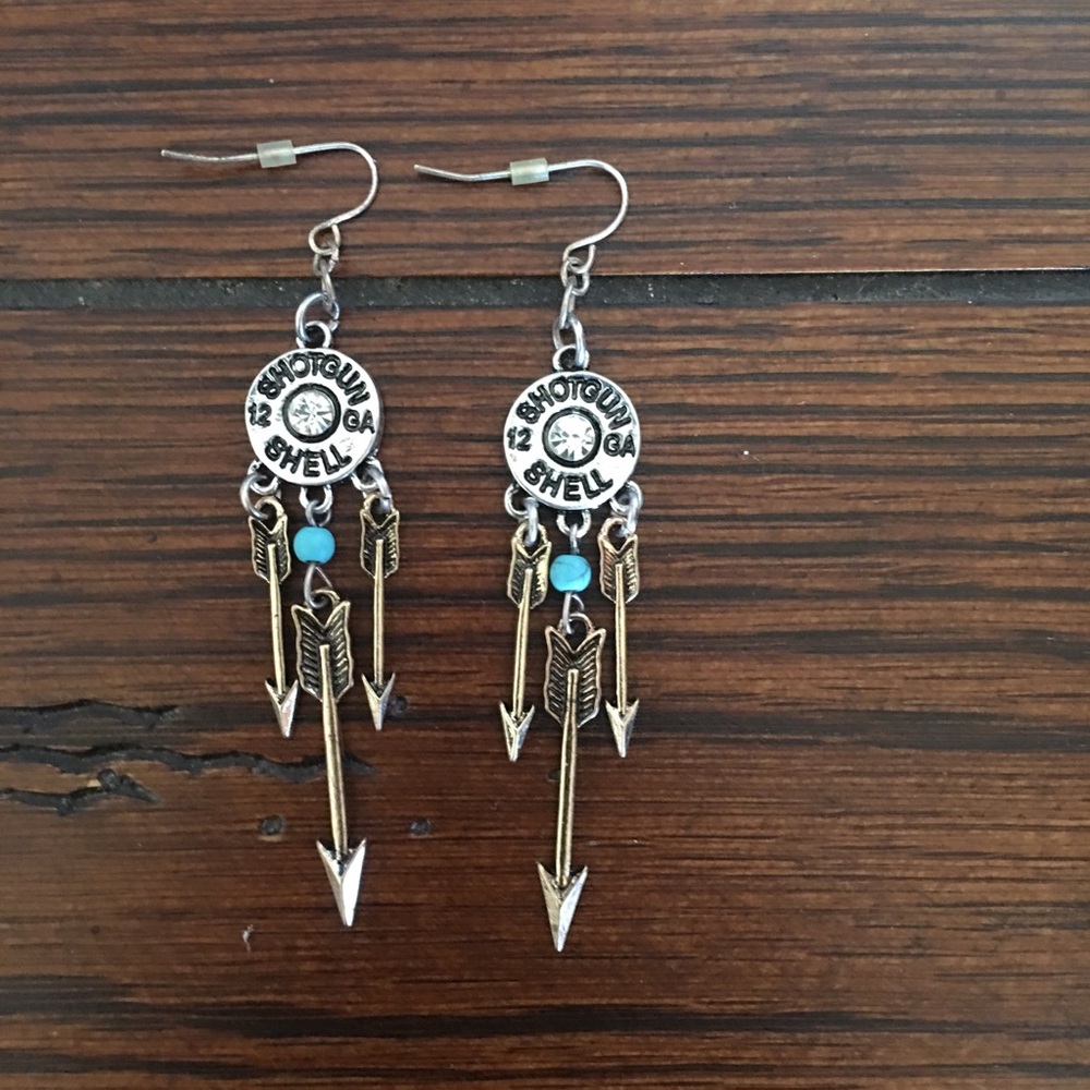 Homemade country girl earrings